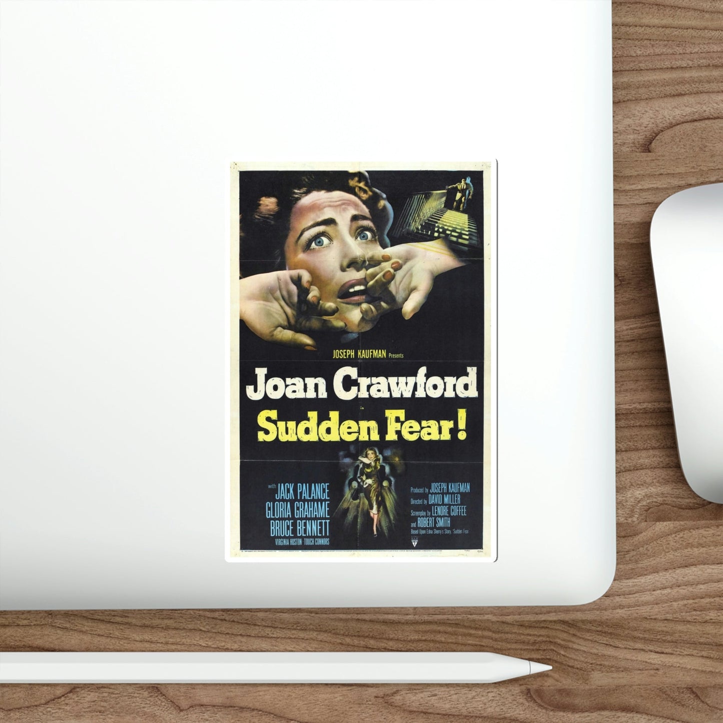 Sudden Fear 1952 Movie Poster STICKER Vinyl Die-Cut Decal-The Sticker Space