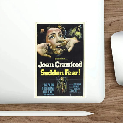 Sudden Fear 1952 Movie Poster STICKER Vinyl Die-Cut Decal - The Sticker Space