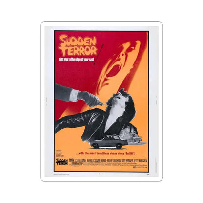 SUDDEN TERROR 1970 Movie Poster - STICKER Vinyl Kiss-Cut Decal 4 Inch White - The Sticker Space