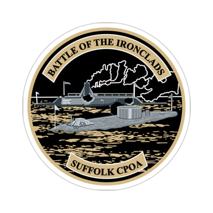 Suffolk Battle of the Iron Clads (U.S. Navy) STICKER Vinyl Die-Cut Decal-2 Inch-The Sticker Space