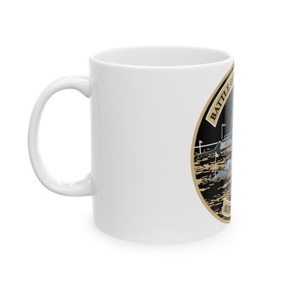 Suffolk Battle of the Iron Clads (U.S. Navy) White Coffee Mug-The Sticker Space