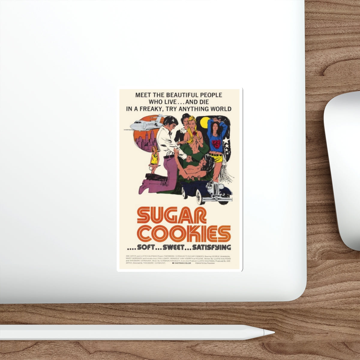 SUGAR COOKIES 1973 Movie Poster STICKER Vinyl Die-Cut Decal-The Sticker Space