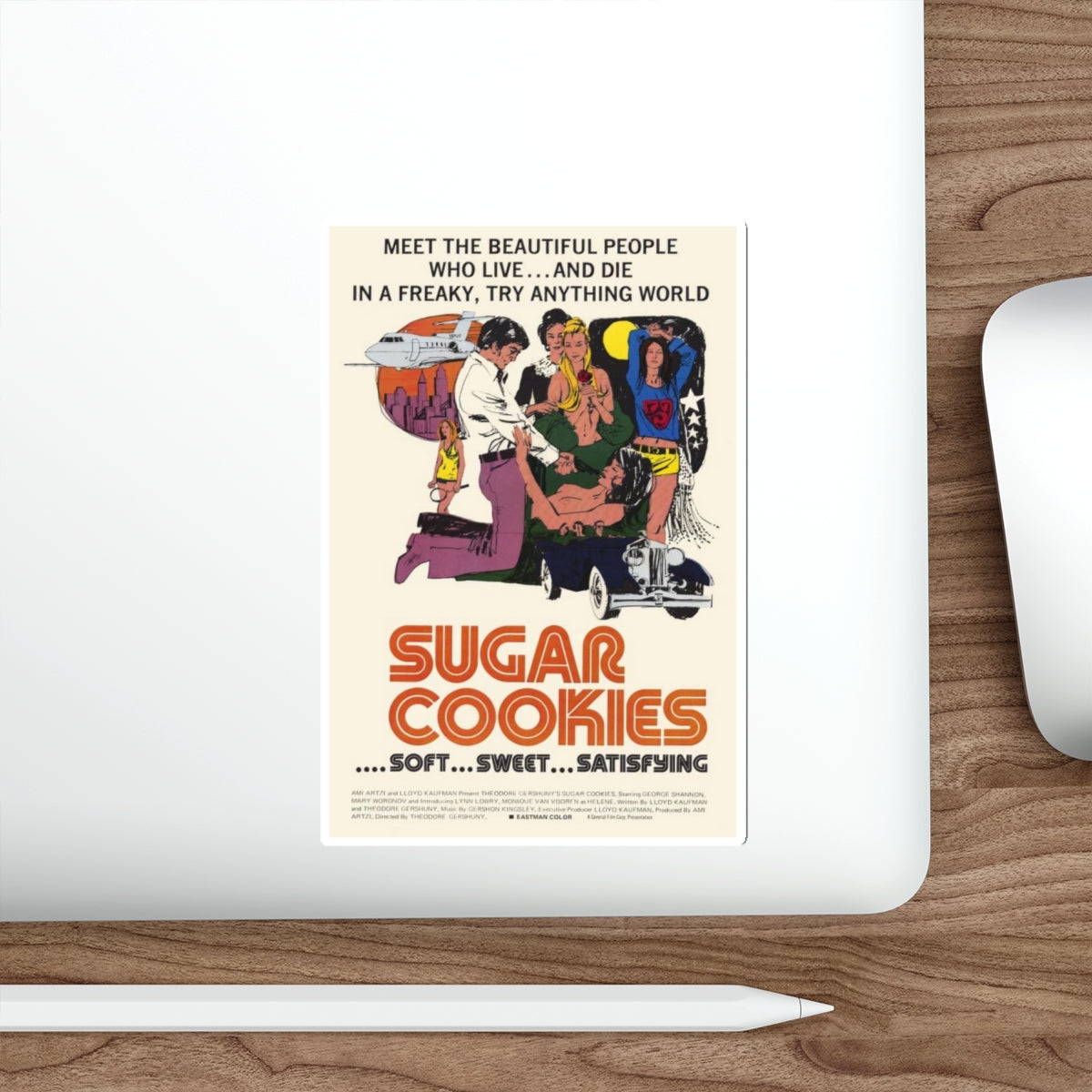 SUGAR COOKIES 1973 Movie Poster STICKER Vinyl Die-Cut Decal-The Sticker Space