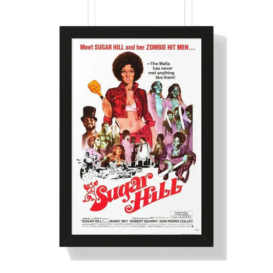 SUGAR HILL 1974 - Framed Movie Poster 16″ x 24″ Black - The Sticker Space