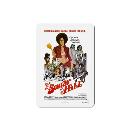 Sugar Hill 1974 Movie Poster Refrigerator Magnet 2 Inch - The Sticker Space