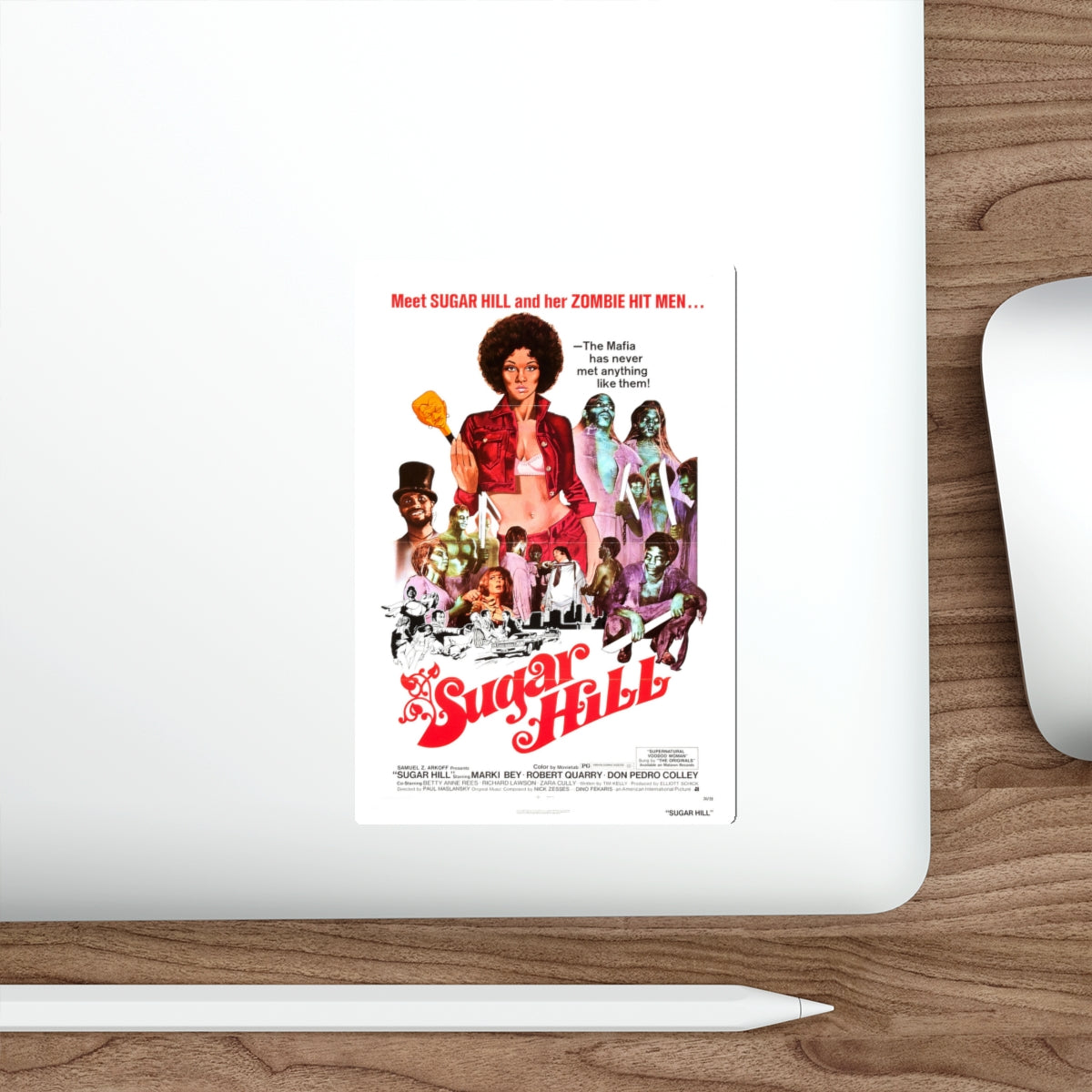 SUGAR HILL 1974 Movie Poster STICKER Vinyl Die-Cut Decal-The Sticker Space