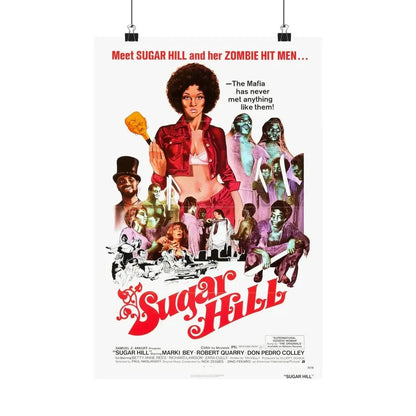 SUGAR HILL 1974 - Paper Movie Poster 12″ x 18″ Matte - The Sticker Space