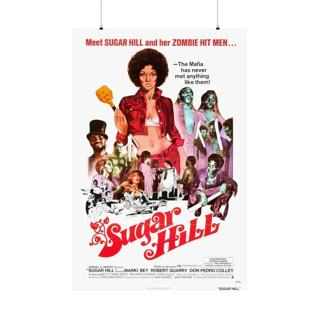 SUGAR HILL 1974 - Paper Movie Poster 36" x 54" Matte - The Sticker Space