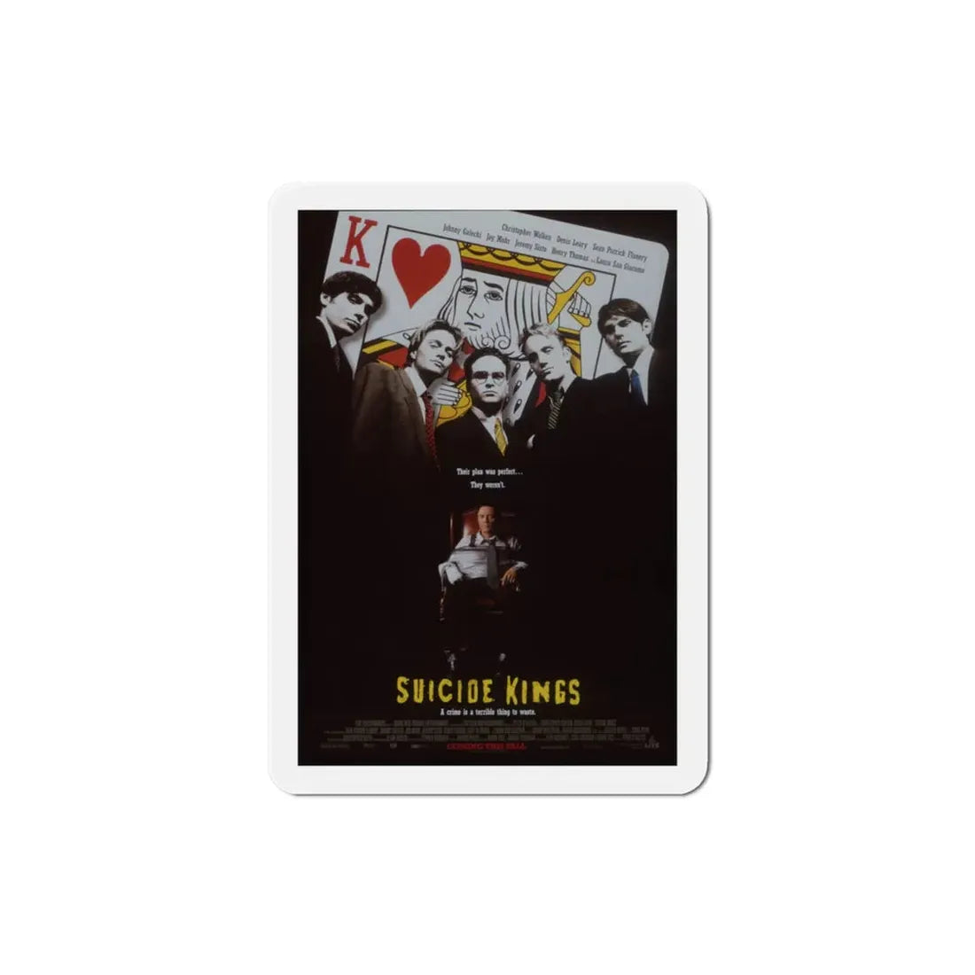 Suicide Kings 1997 Movie Poster Refrigerator Magnet 3 Inch - The Sticker Space