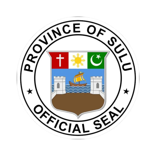 Sulu Province Seal (Philippines) STICKER Vinyl Kiss-Cut Decal 2 Inch White - The Sticker Space
