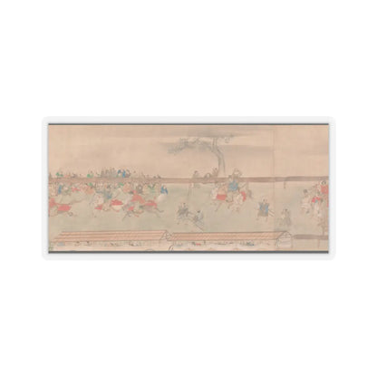 Sumiyoshi Hiromori - Horse Race at Kamo - 18th century v5 - STICKER Vinyl Kiss-Cut Decal