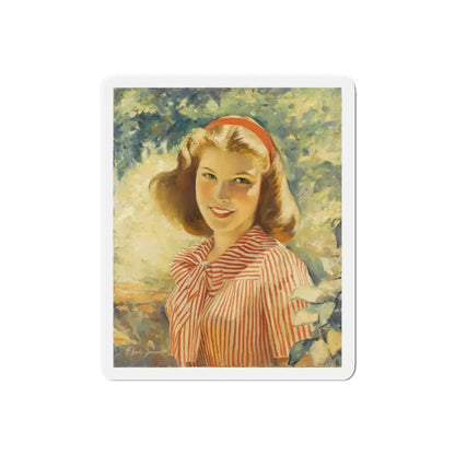 Summer Afternoon (Magazine Illustration) Refrigerator Magnet 6 Inch Die-Cut - The Sticker Space