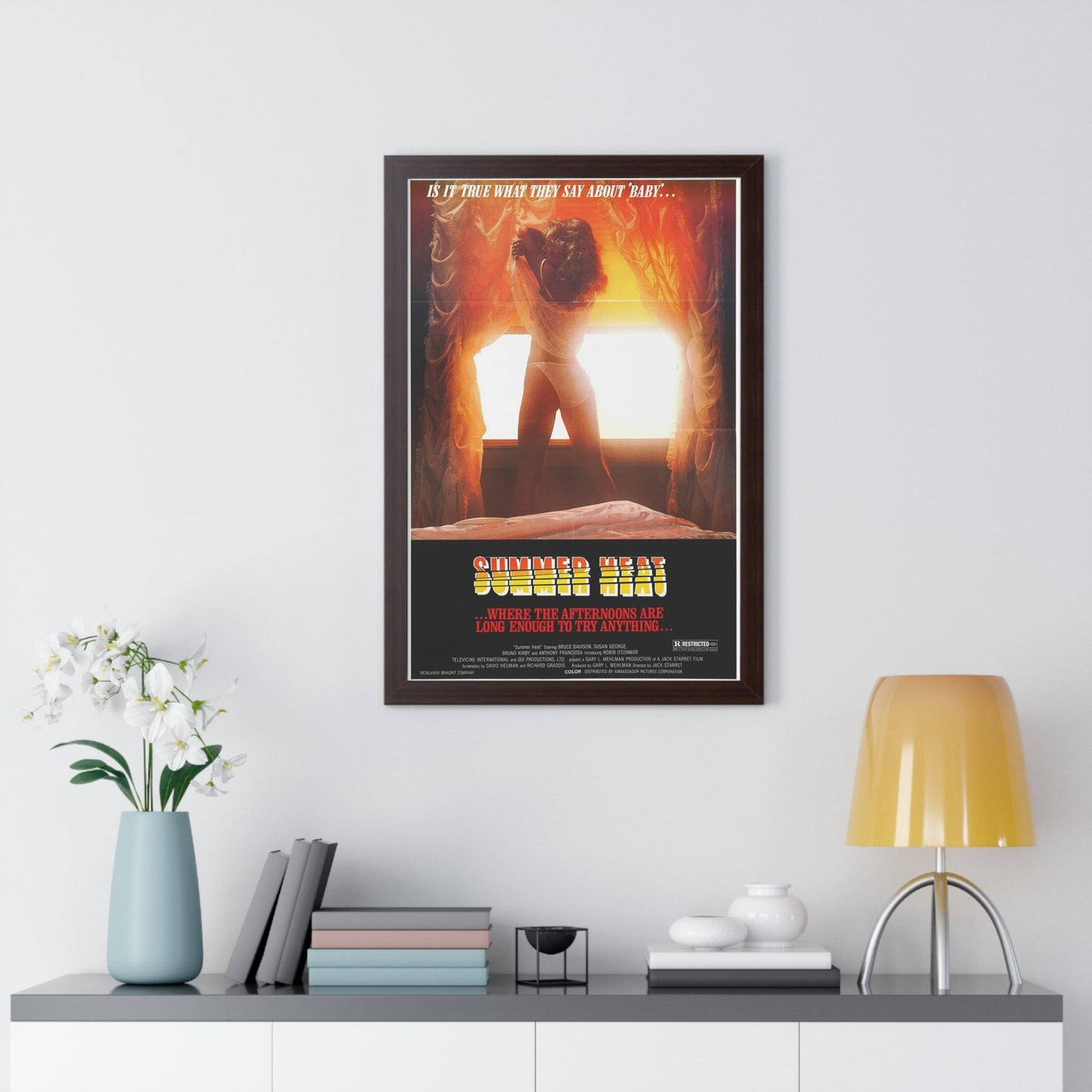 SUMMER HEAT 1987 - Framed Movie Poster-The Sticker Space