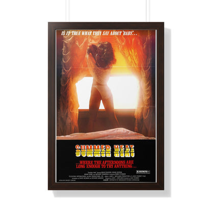 SUMMER HEAT 1987 - Framed Movie Poster-20" x 30"-The Sticker Space