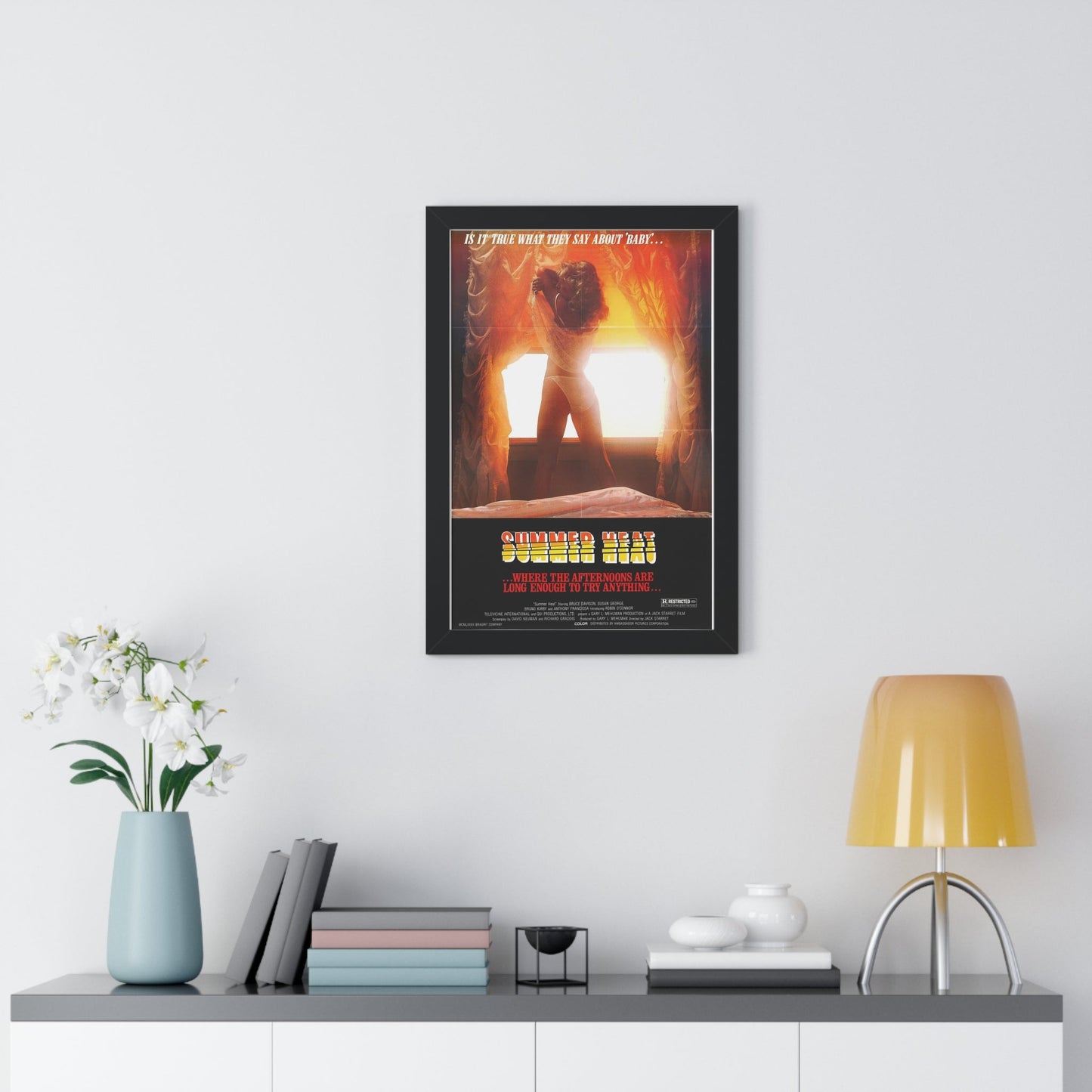 SUMMER HEAT 1987 - Framed Movie Poster-The Sticker Space