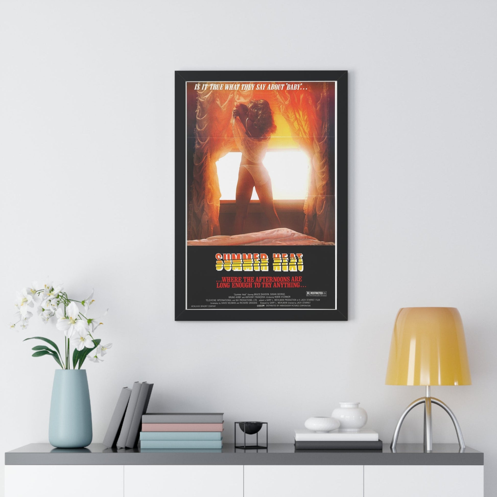 SUMMER HEAT 1987 - Framed Movie Poster-The Sticker Space