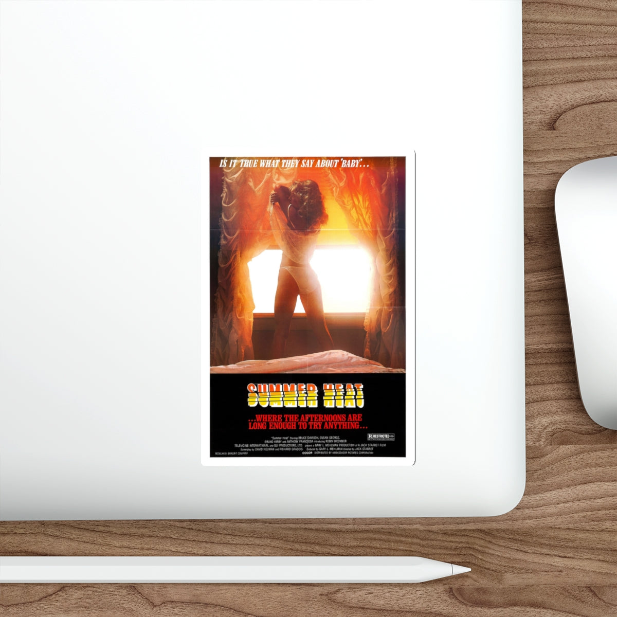 SUMMER HEAT 1987 Movie Poster STICKER Vinyl Die-Cut Decal-The Sticker Space