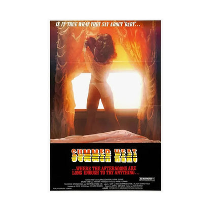 SUMMER HEAT 1987 - Paper Movie Poster - The Sticker Space