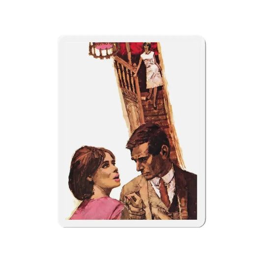 Summer Madness by Rona Randall, My Home magazine, 1964 (Magazine Illustration) Refrigerator Magnet 2 Inch Die-Cut - The Sticker Space