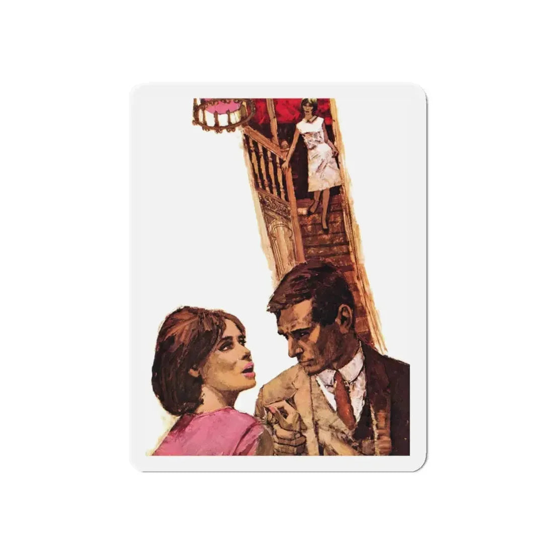 Summer Madness by Rona Randall, My Home magazine, 1964 (Magazine Illustration) Refrigerator Magnet 3 Inch Die-Cut - The Sticker Space