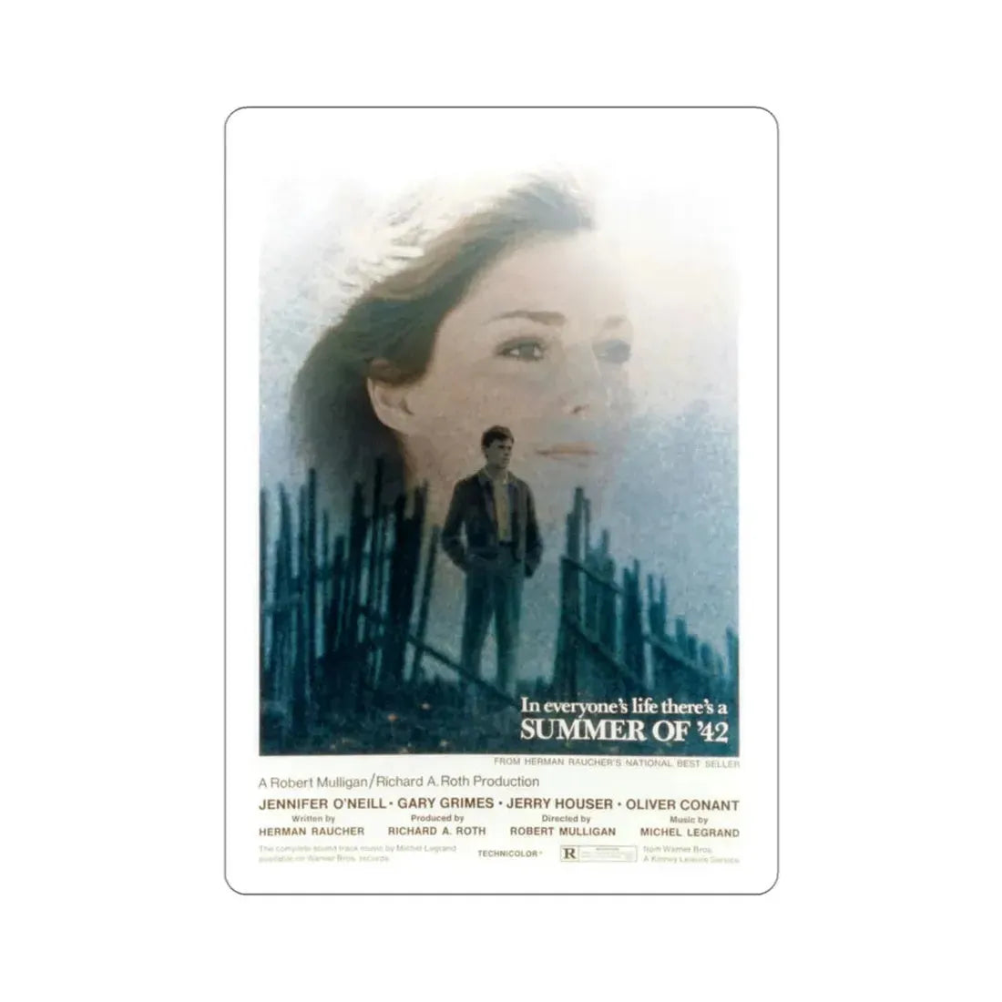 Summer of '42 1971 Movie Poster STICKER Vinyl Die-Cut Decal 3 Inch - The Sticker Space