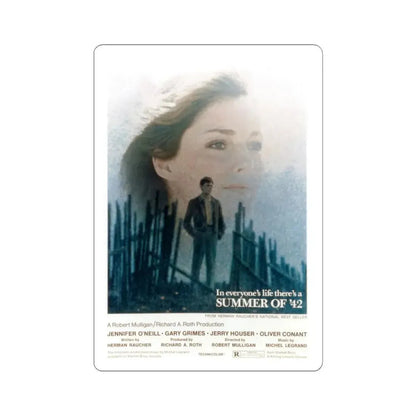 Summer of '42 1971 Movie Poster - STICKER Vinyl Kiss-Cut Decal 6 Inch White - The Sticker Space