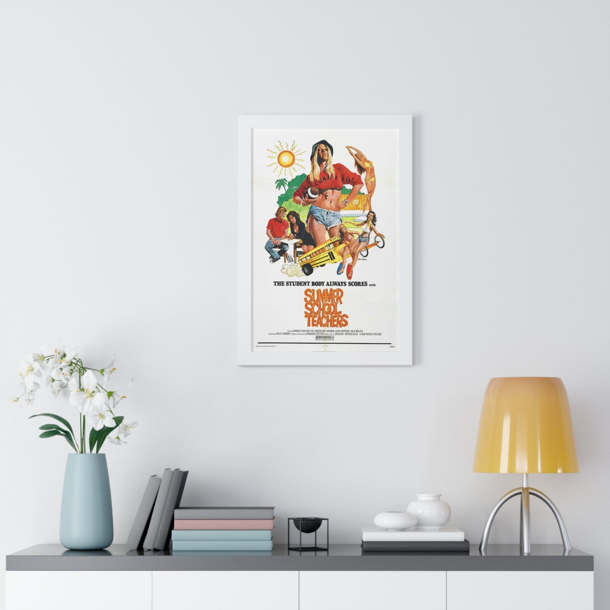 SUMMER SCHOOL TEACHERS 1974 - Framed Movie Poster-The Sticker Space