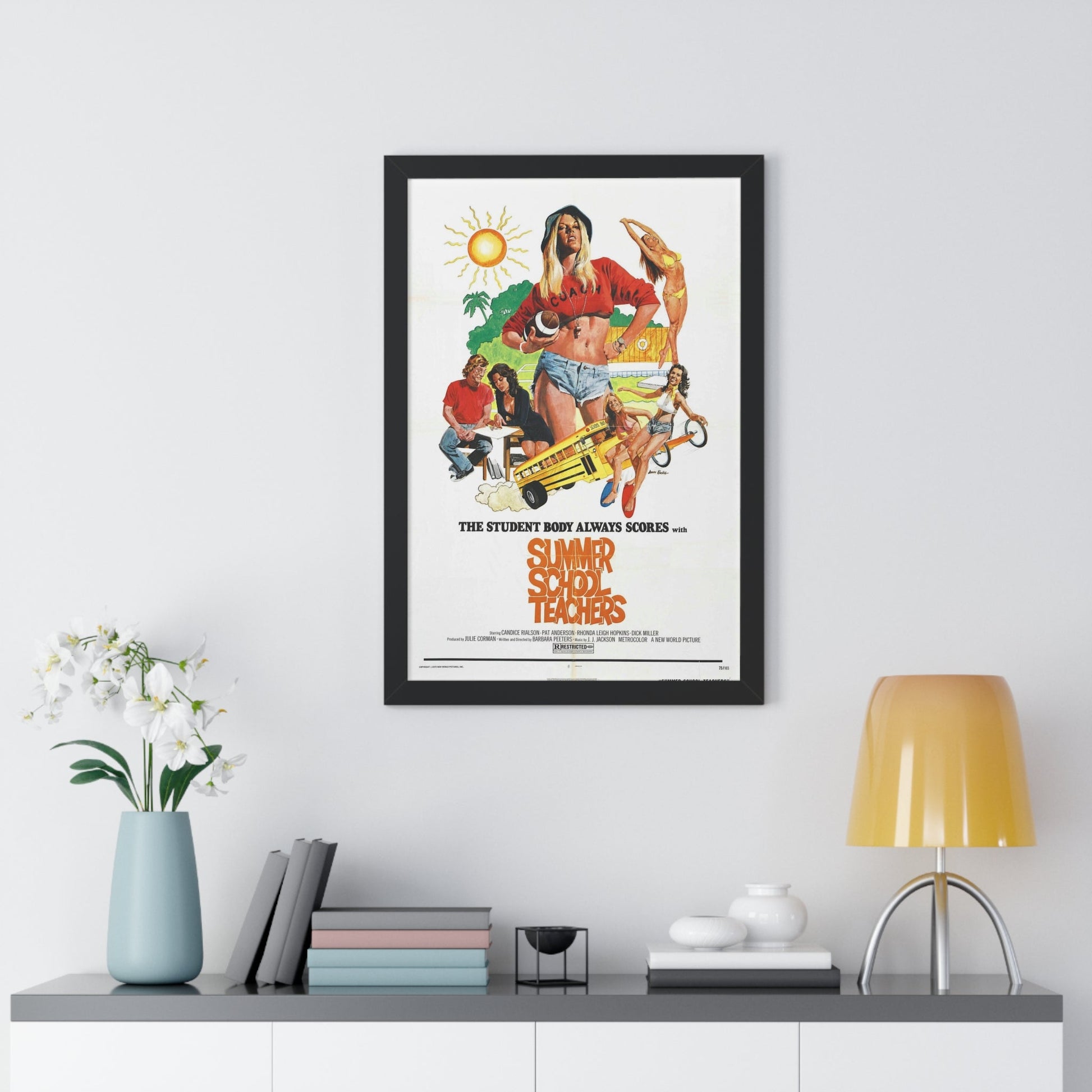 SUMMER SCHOOL TEACHERS 1974 - Framed Movie Poster-The Sticker Space