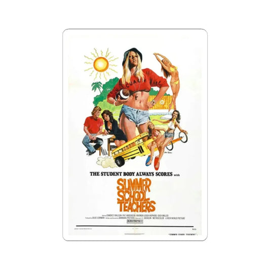 SUMMER SCHOOL TEACHERS 1974 Movie Poster - STICKER Vinyl Kiss-Cut Decal 2 Inch White - The Sticker Space
