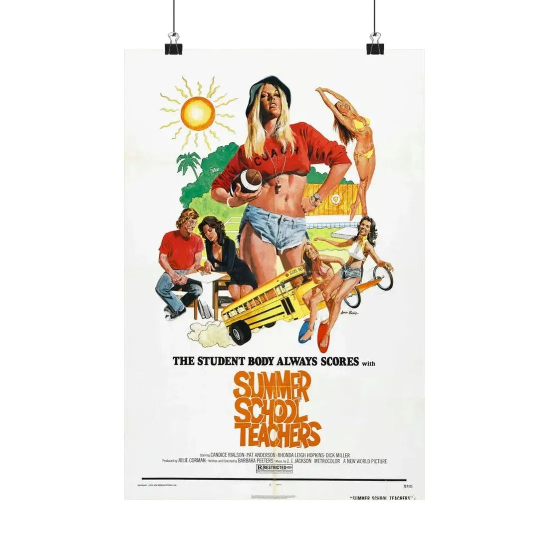 SUMMER SCHOOL TEACHERS 1974 - Paper Movie Poster 12″ x 18″ Matte - The Sticker Space