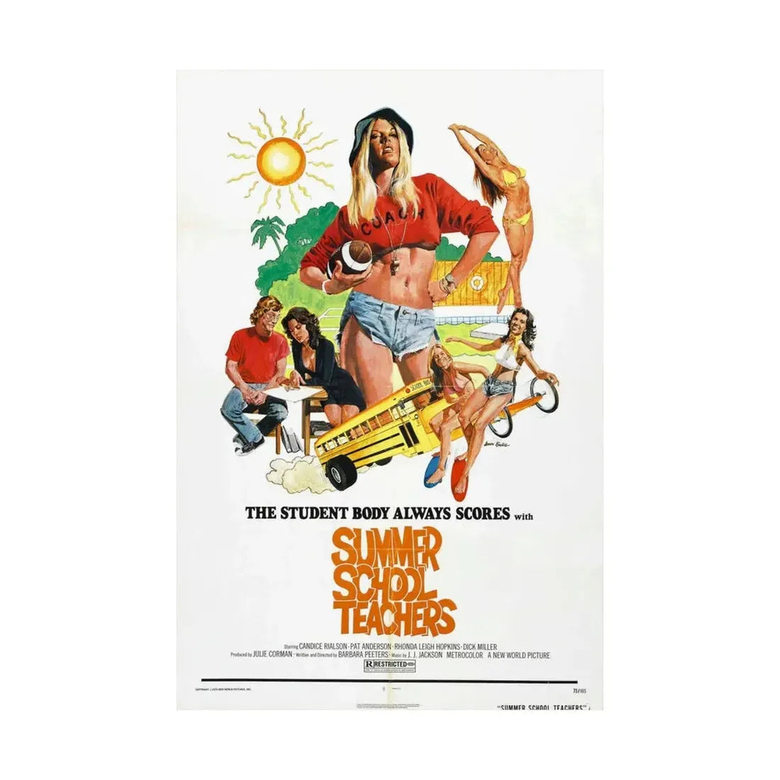 SUMMER SCHOOL TEACHERS 1974 - Paper Movie Poster - The Sticker Space