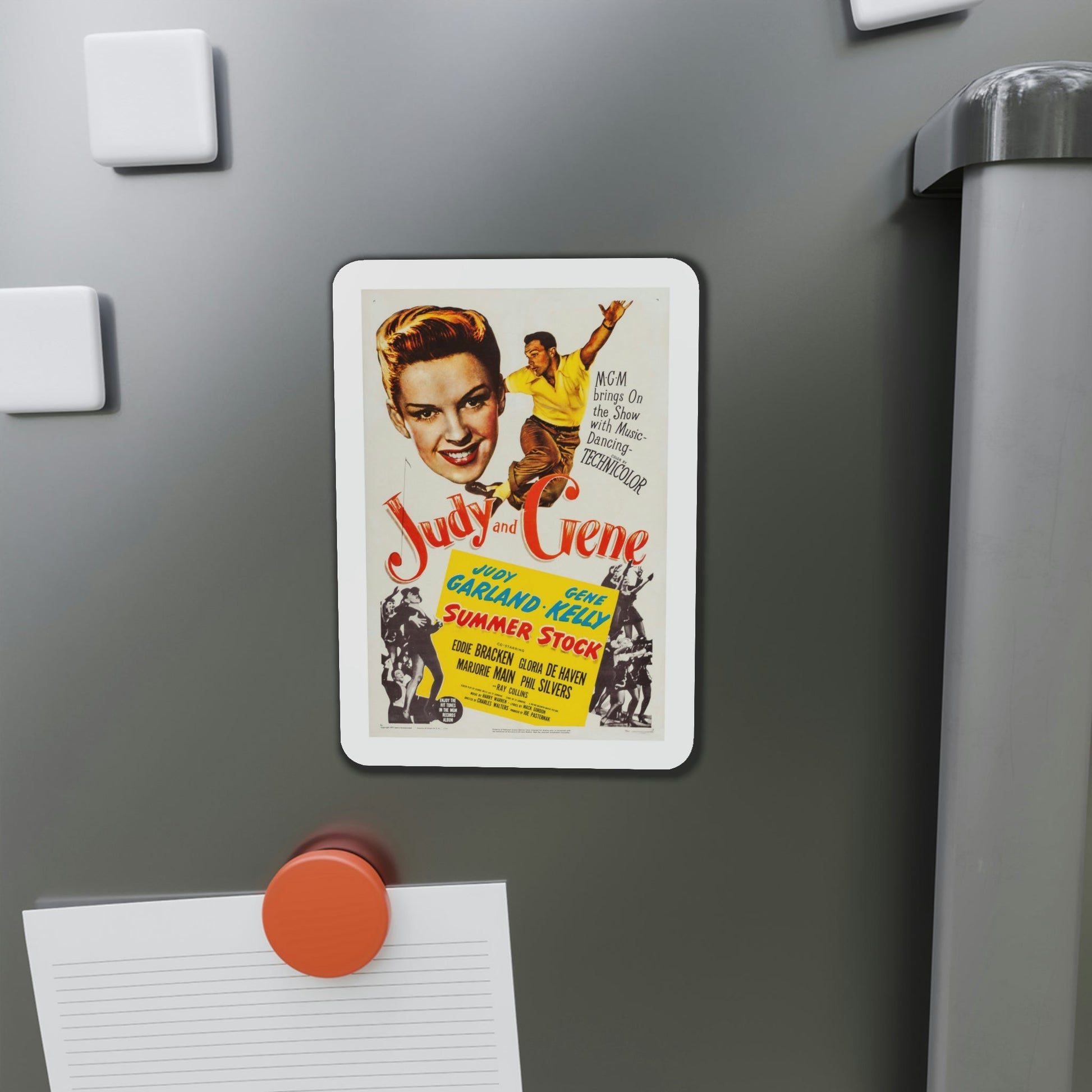 Summer Stock 1950 Movie Poster Die-Cut Magnet-The Sticker Space