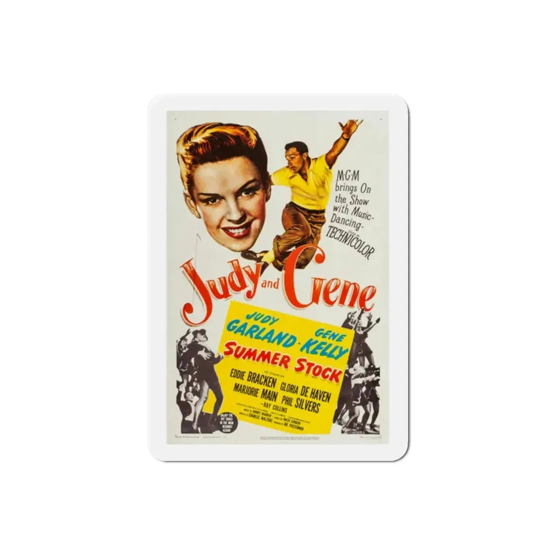 Summer Stock 1950 Movie Poster Refrigerator Magnet 2 Inch - The Sticker Space