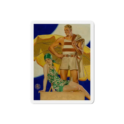 Summer, The Saturday Evening Post cover, August 27, 1927 (Magazine Illustration) Refrigerator Magnet 6 Inch Die-Cut - The Sticker Space