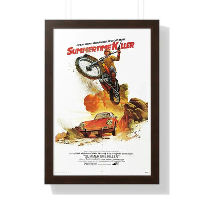 SUMMERTIME KILLER 1972 - Framed Movie Poster 16″ x 24″ Walnut - The Sticker Space