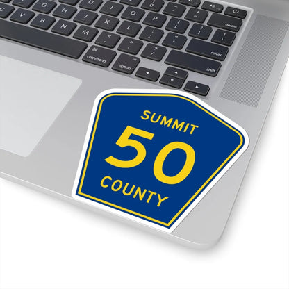 Summit County 50 (Ohio) (Road Sign) STICKER Vinyl Kiss-Cut Decal - The Sticker Space