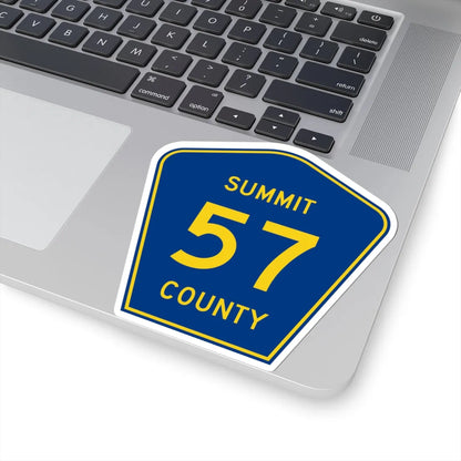 Summit County 57 (Ohio) (Road Sign) STICKER Vinyl Kiss-Cut Decal - The Sticker Space