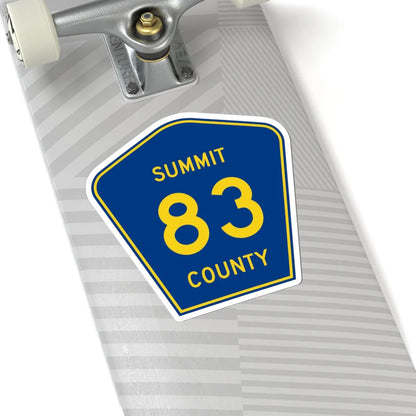 Summit County 83 (Ohio) (Road Sign) STICKER Vinyl Kiss-Cut Decal - The Sticker Space
