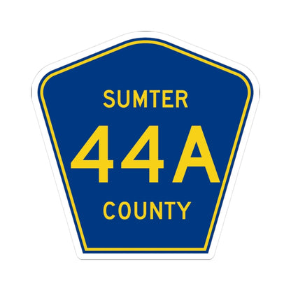 Sumter County 44A (Florida) (Road Sign) STICKER Vinyl Kiss-Cut Decal 3 Inch White - The Sticker Space