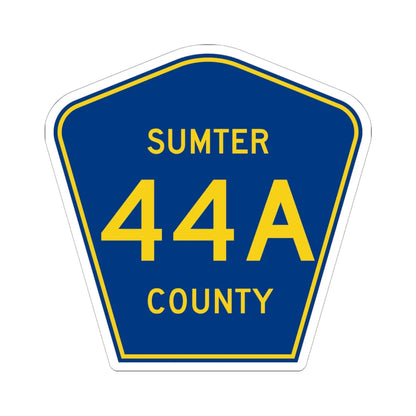 Sumter County 44A (Florida) (Road Sign) STICKER Vinyl Kiss-Cut Decal 6 Inch White - The Sticker Space