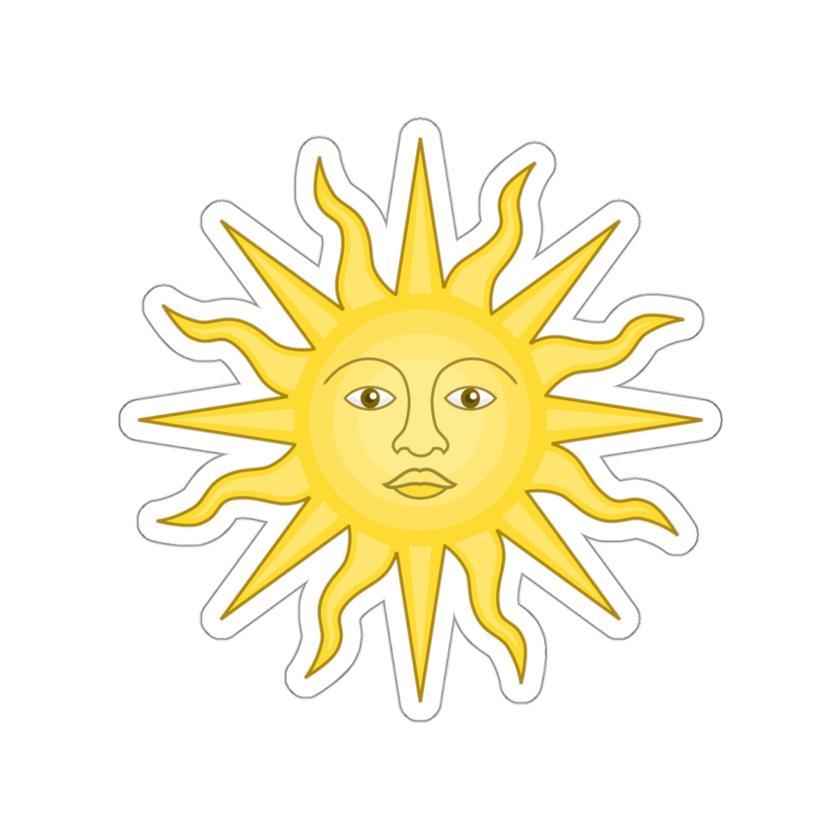 Sun of York STICKER Vinyl Die-Cut Decal-White-The Sticker Space