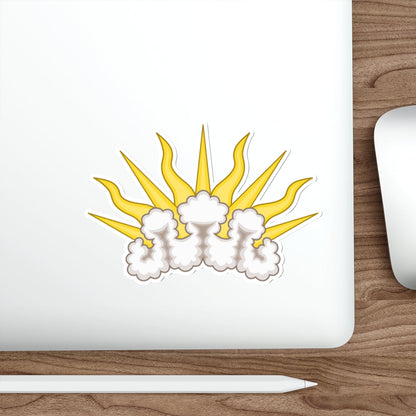 Sunburst Badge STICKER Vinyl Die-Cut Decal-The Sticker Space