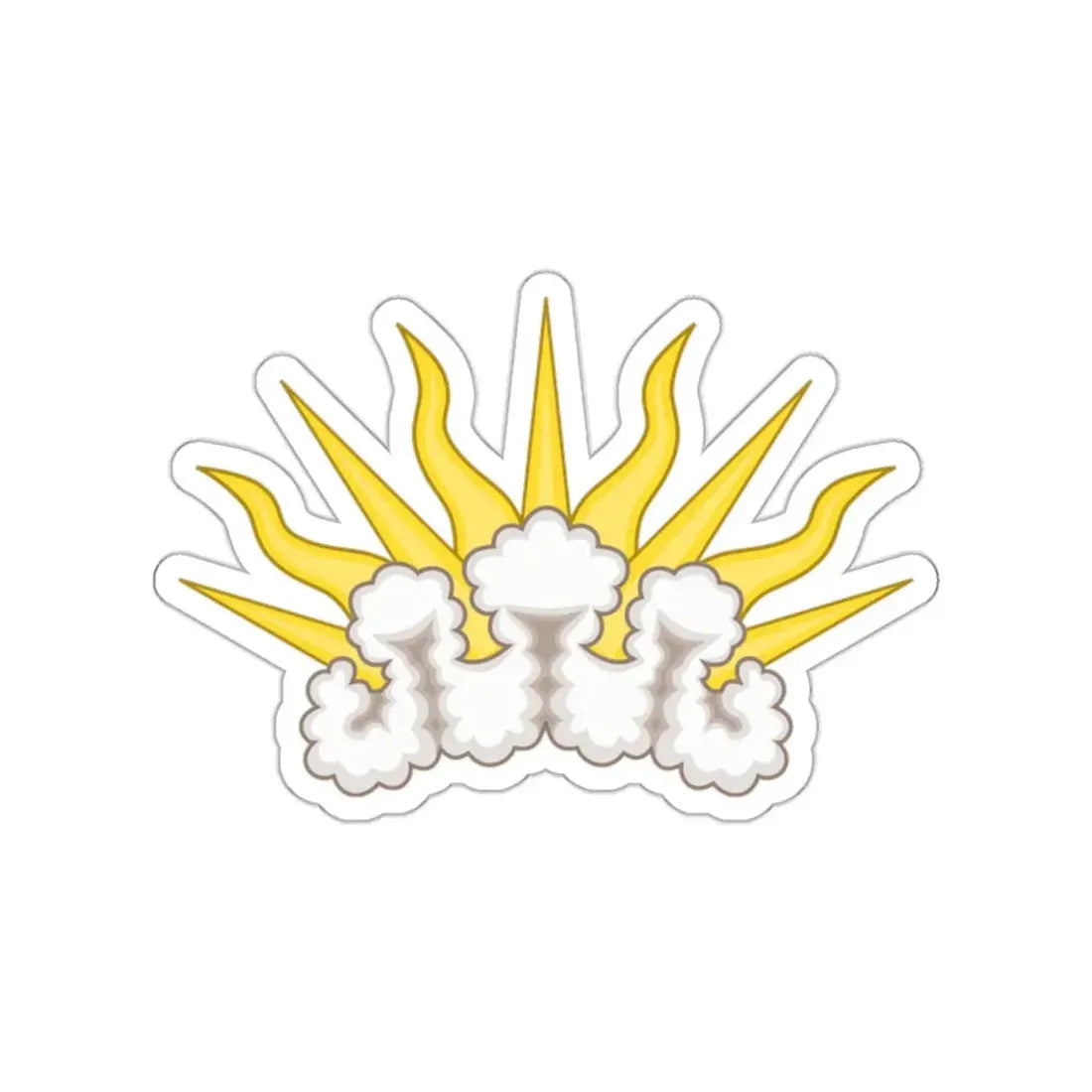 Sunburst Badge STICKER Vinyl Die-Cut Decal 2 Inch - The Sticker Space