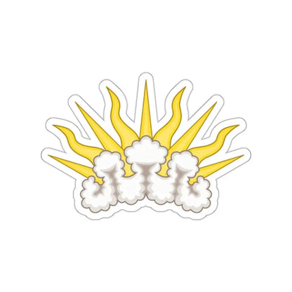 Sunburst Badge STICKER Vinyl Die-Cut Decal 2 Inch - The Sticker Space
