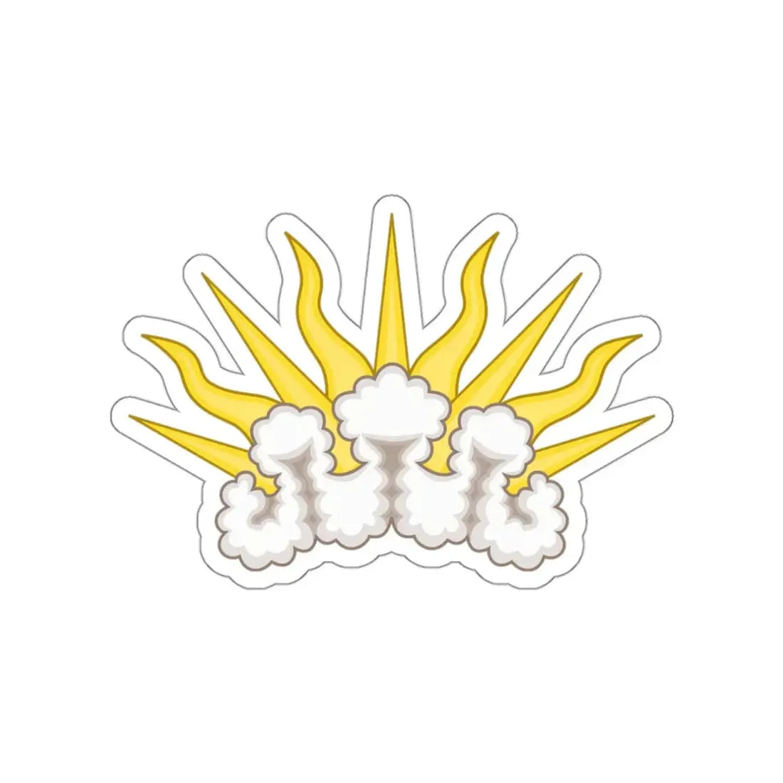 Sunburst Badge STICKER Vinyl Die-Cut Decal 3 Inch - The Sticker Space