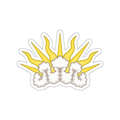 Sunburst Badge STICKER Vinyl Die-Cut Decal 3 Inch - The Sticker Space