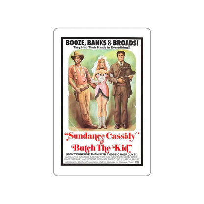 SUNDANCE CASSIDY AND BUTCH THE KID 1972 Movie Poster STICKER Vinyl Die-Cut Decal 4 Inch - The Sticker Space
