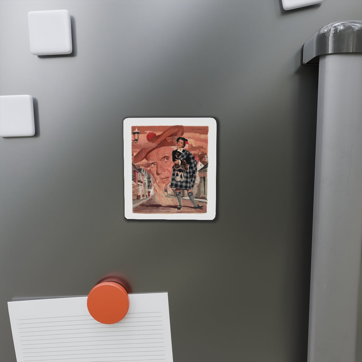 Sunday Mirror Magazine illustration, 1952 (Magazine Illustration) Refrigerator Magnet-The Sticker Space