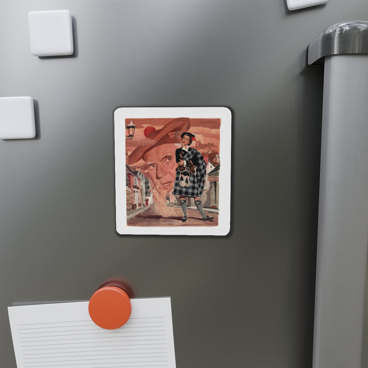 Sunday Mirror Magazine illustration, 1952 (Magazine Illustration) Refrigerator Magnet-The Sticker Space