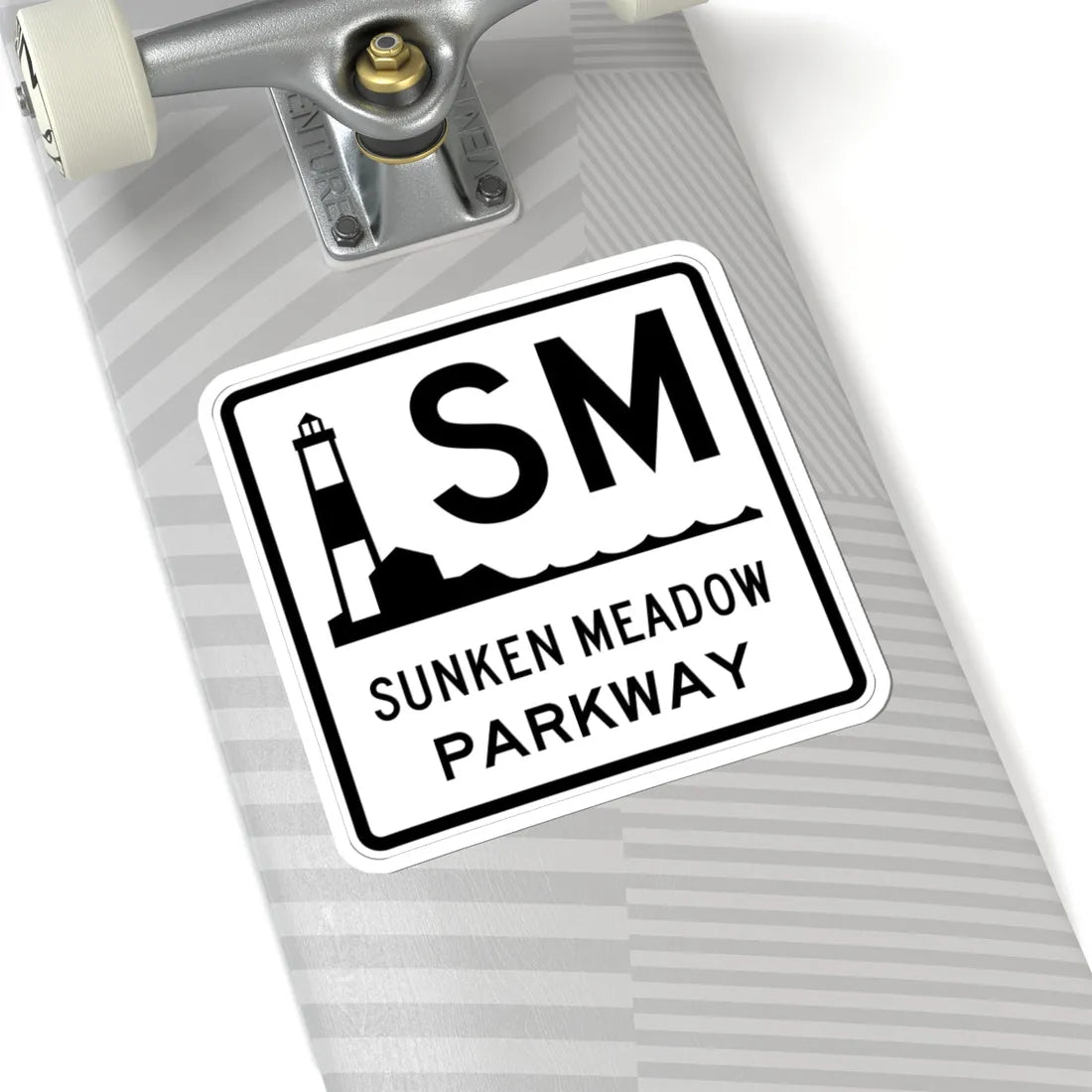 Sunken Meadow Pkwy Shield (New York) (Road Sign) STICKER Vinyl Kiss-Cut Decal - The Sticker Space